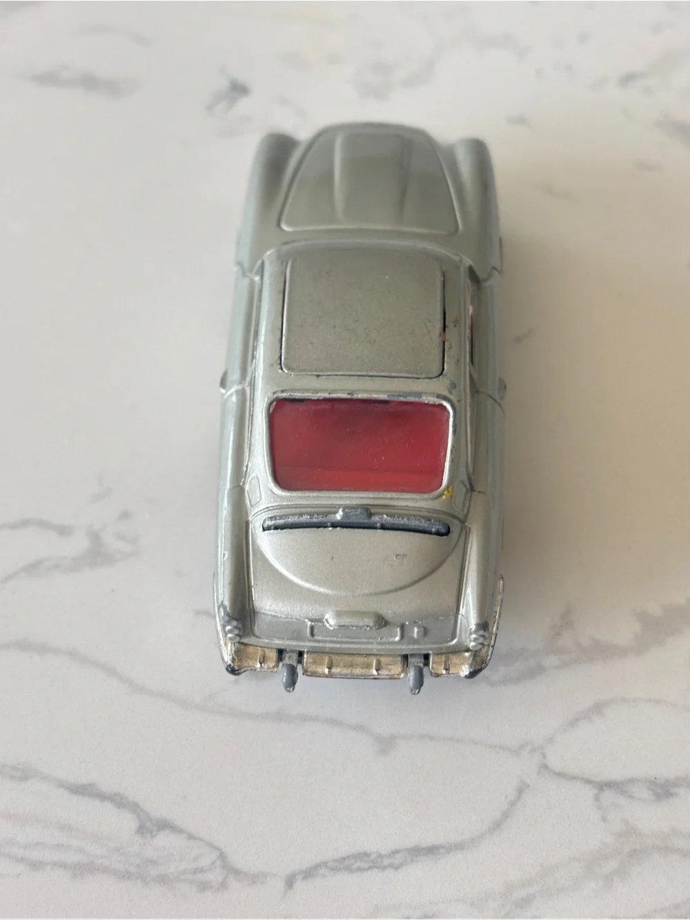 Vintage Corgi Toys die-cast model of the Aston Martin DB5, James Bond 007